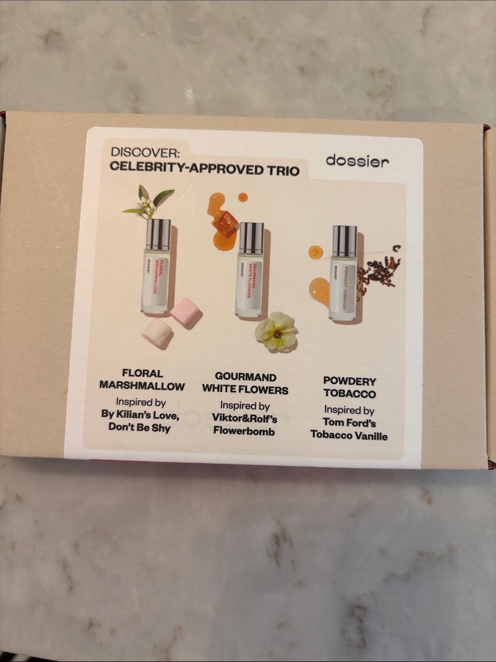 Dossier Discover Set, Inspired by Celebrity Faves, Perfume for Women, Set of 3